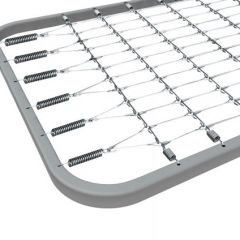 Кровать П-образная двойная К641.2.К (900*1900) труба d.38/32, Рама закругленная 40*25, кв звено в Ишиме - ishim.mebel24.online | фото 2