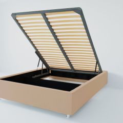 Кровать Подиум с ПМ 1600 (велюр светло-серый) в Ишиме - ishim.mebel24.online | фото 2