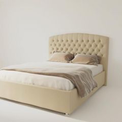 Кровать Берлин без основания 800 (экокожа бежевая) в Ишиме - ishim.mebel24.online | фото