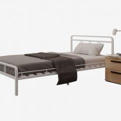 Кровать "Леон" Белая (1200*2000) (ножки-белые) в Ишиме - ishim.mebel24.online | фото 2