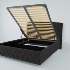 Кровать Нягань с ПМ 800 (экокожа кольт ч) в Ишиме - ishim.mebel24.online | фото 2
