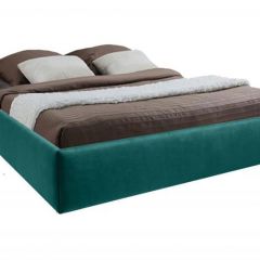 Кровать Подиум с ПМ 800 (велюр бирюзовая) в Ишиме - ishim.mebel24.online | фото