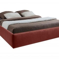 Кровать Подиум с ПМ 800 (велюр бордо) в Ишиме - ishim.mebel24.online | фото