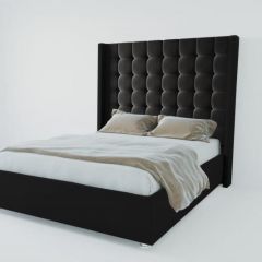 Кровать Венеция ЛЮКС без основания 800 (экокожа кольт ч) в Ишиме - ishim.mebel24.online | фото 1