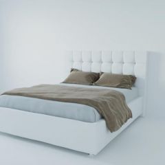 Кровать Венеция без основания 1200 (экокожа белая) в Ишиме - ishim.mebel24.online | фото 1