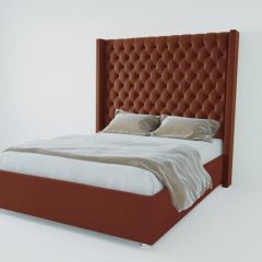 Кровать Версаль ЛЮКС без основания 800 (велюр бордо) в Ишиме - ishim.mebel24.online | фото
