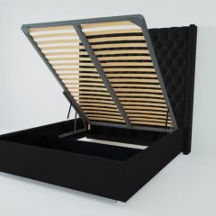 Кровать Версаль ЛЮКС с ПМ 900 (экокожа кольт ч) в Ишиме - ishim.mebel24.online | фото 2