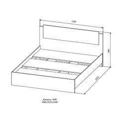 СОФИ СКР1600.1 Кровать 1600 в Ишиме - ishim.mebel24.online | фото 2