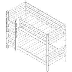 Кровать 2-х ярусная Сонечка с бортиком (лестница прямая) в Ишиме - ishim.mebel24.online | фото 3