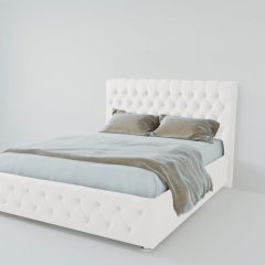 Кровать Версаль с ПМ 800 (экокожа белая) в Ишиме - ishim.mebel24.online | фото