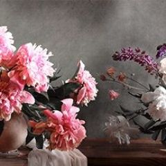Кухонный фартук Цветы 316 МДФ матовый (3000) Flowers в Ишиме - ishim.mebel24.online | фото