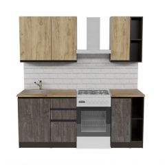 Кухонный гарнитур Адажио медиум 1400 мм в Ишиме - ishim.mebel24.online | фото 3