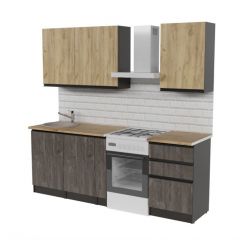 Кухонный гарнитур Адажио стандарт 1600 мм в Ишиме - ishim.mebel24.online | фото 4