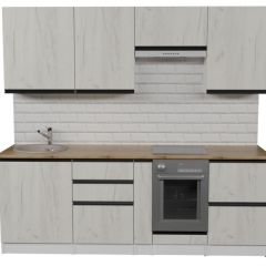 Кухонный гарнитур Амели компакт 2200 мм в Ишиме - ishim.mebel24.online | фото 3