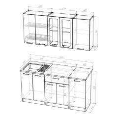 Кухонный гарнитур Инна стандарт 1600 в Ишиме - ishim.mebel24.online | фото 3