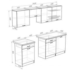 Кухонный гарнитур Кремона (2.4 м) в Ишиме - ishim.mebel24.online | фото 3