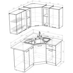 Кухонный гарнитур Лариса оптима 2 1500х1300 мм в Ишиме - ishim.mebel24.online | фото 2