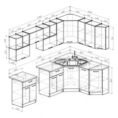 Кухонный гарнитур Лариса оптима 5 2700х1600 мм в Ишиме - ishim.mebel24.online | фото 2