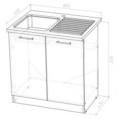 Кухонный гарнитур Лариса стандарт 2 1600 мм в Ишиме - ishim.mebel24.online | фото 12