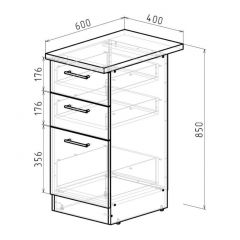 Кухонный гарнитур Лоретта люкс 3000 мм в Ишиме - ishim.mebel24.online | фото 20