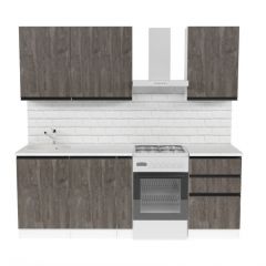 Кухонный гарнитур Ноктюрн стандарт 1600 мм в Ишиме - ishim.mebel24.online | фото 3