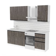 Кухонный гарнитур Ноктюрн стандарт 1600 мм в Ишиме - ishim.mebel24.online | фото 4