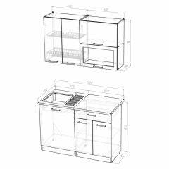 Кухонный гарнитур Симона лайт 1200 в Ишиме - ishim.mebel24.online | фото 3