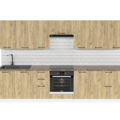 Кухонный гарнитур Янтарь 3000 мм в Ишиме - ishim.mebel24.online | фото 3