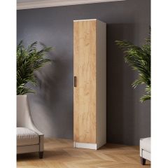 ЛАРС Пенал Белый/Дуб крафт золотой в Ишиме - ishim.mebel24.online | фото