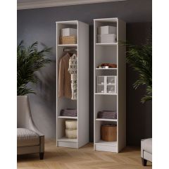 ЛАРС Пенал Белый/Дуб крафт золотой в Ишиме - ishim.mebel24.online | фото 2