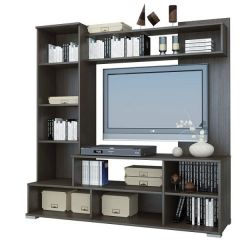 Мини-стенка Линда (дуб золотой/графит софт) в Ишиме - ishim.mebel24.online | фото 4