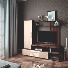 Мини-стенка Линда (ясень шимо темный/светлый) в Ишиме - ishim.mebel24.online | фото