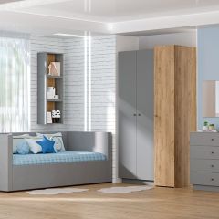 Модульная гостиная Квадро (ЛДСП дуб крафт золотой) в Ишиме - ishim.mebel24.online | фото 2