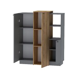 Модульная гостиная Квадро (ЛДСП дуб крафт золотой) в Ишиме - ishim.mebel24.online | фото 9