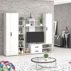 Шкаф Торонто (Белый текстурный) в Ишиме - ishim.mebel24.online | фото 2