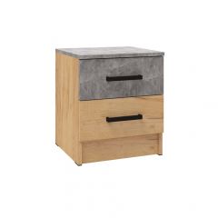 Модульная Спальня Асти (Дуб крафт золотой/Ателье светлое) в Ишиме - ishim.mebel24.online | фото 11