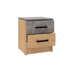 Модульная Спальня Асти (Дуб крафт золотой/Ателье светлое) в Ишиме - ishim.mebel24.online | фото 12