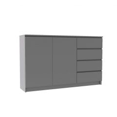МОРИ МК 1600.1 Комод (графит) в Ишиме - ishim.mebel24.online | фото 2