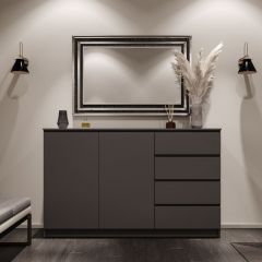 МОРИ МК 1600.1 Комод (графит) в Ишиме - ishim.mebel24.online | фото