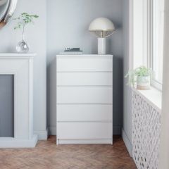 МОРИ МК 700.5 Комод (белый) в Ишиме - ishim.mebel24.online | фото 1