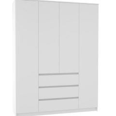 МОРИ МШ 1600.1 Шкаф (белый) в Ишиме - ishim.mebel24.online | фото 2