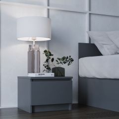 МОРИ ТПМ 400.1 Тумба прикроватная (графит) в Ишиме - ishim.mebel24.online | фото
