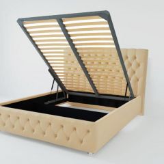 Кровать Версаль с ПМ 800 (экокожа бежевая) в Ишиме - ishim.mebel24.online | фото 2