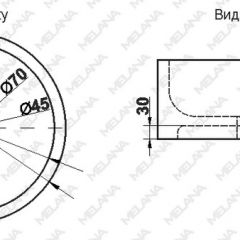 Накладная раковина melana mln-7076b (черная) в Ишиме - ishim.mebel24.online | фото 2