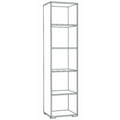 Пенал Ненси 400 (Венге/Белый глянец) в Ишиме - ishim.mebel24.online | фото 2