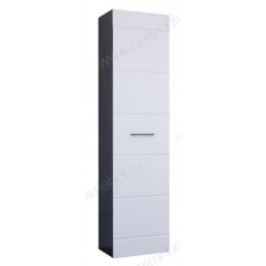 Пенал Ненси 400 (Венге/Белый глянец) в Ишиме - ishim.mebel24.online | фото