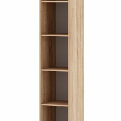БЕАТРИС Шкаф-Пенал Соло (Дуб Сонома/Белый глянец) в Ишиме - ishim.mebel24.online | фото 2