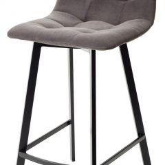 Полубарный стул CHILLI-QB SQUARE графит #14, велюр / черный каркас (H=66cm) М-City в Ишиме - ishim.mebel24.online | фото