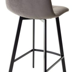 Полубарный стул CHILLI-QB SQUARE графит #14, велюр / черный каркас (H=66cm) М-City в Ишиме - ishim.mebel24.online | фото 2