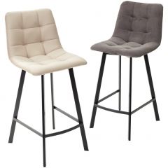 Полубарный стул CHILLI-QB SQUARE графит #14, велюр / черный каркас (H=66cm) М-City в Ишиме - ishim.mebel24.online | фото 5